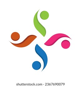 Community logo vector illustration template design