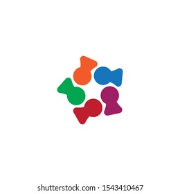 Community logo vector illutration design template