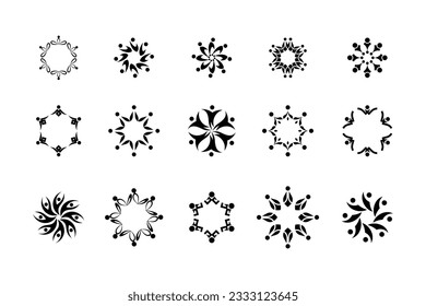 Community logo vector with modern and creative concept
