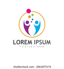 Gemeinschaftslogo, Vektorgrafik und Symboldesign