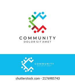 Community logos, community networks, and people check. Logos for teams or groups, kindergartens, and companies.