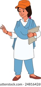 Community manager personaje de dibujos animados 2d