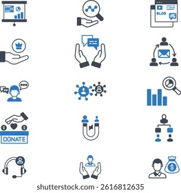   Community Manager  illustration with isolated background 