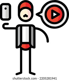 ilustración de material de elemento de diseño aislado de community manager. Vector de fondo blanco
