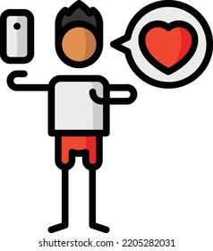 community manager isolated design element stock illustration. Vector on a white background