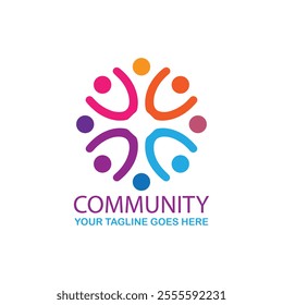 Community Network Logo Template Design