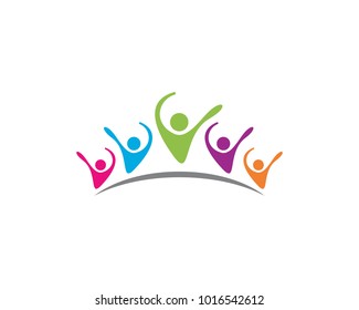 Community, network and social icon design template.