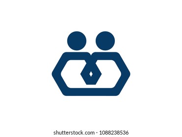 Community, network and social icon design template