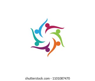Community, network and social icon design template