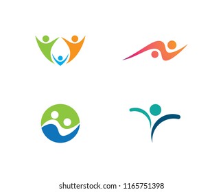 Community, network and social icon design template