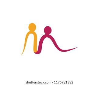 Community, network and social icon design template