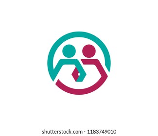 Community, network and social icon design template