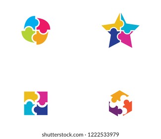 Community, network and social icon design template
