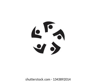 Community, network and social icon design template