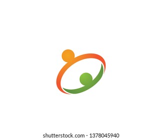 Community, network and social icon design template