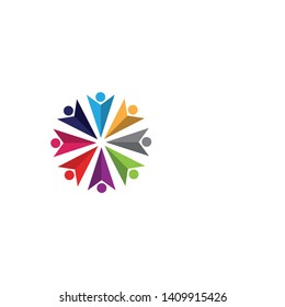 Community, network and social icon design template