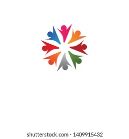 Community, network and social icon design template