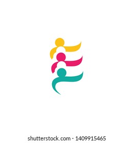Community, network and social icon design template