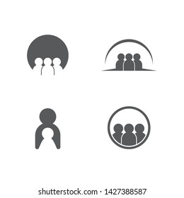 Community, network and social icon design template