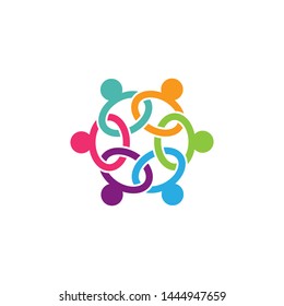 Community, network and social icon design template