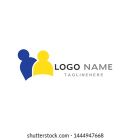 Community, network and social icon design template