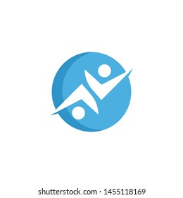 Community, network and social icon design template