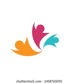 Community, network and social icon design template