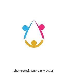 Community, network and social icon design template