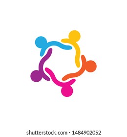 Community, network and social icon design template