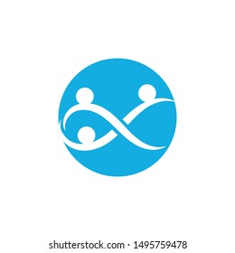 Community, network and social icon design template