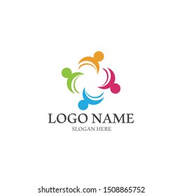 Community, network and social icon design template