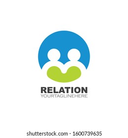 Community, network and social icon design template