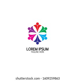 Community, network and social icon design template