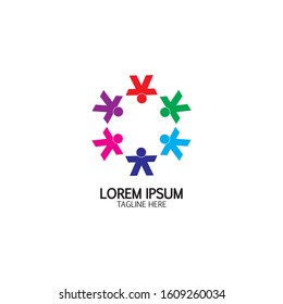 Community, network and social icon design template