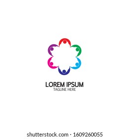 Community, network and social icon design template