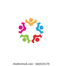 Community, network and social icon design template