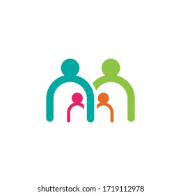 Community, network and social icon design template