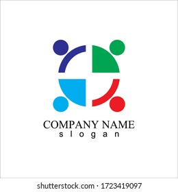 Community, network and social icon design template illustration logo and symbol vector