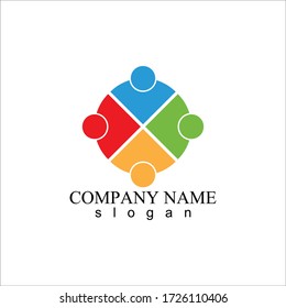 Community, network and social icon design template illustration logo and symbol vector