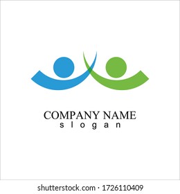 Community, network and social icon design template illustration logo and symbol vector