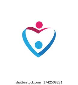 Community, network and social icon design template