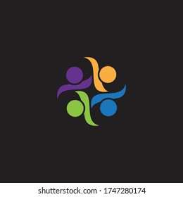 Design-Vorlage für Community-, Netzwerk- und Sozialsymbole