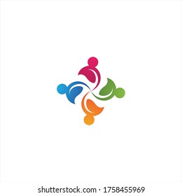 Community, network and social icon design template