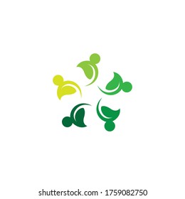 Community, network and social icon design template
