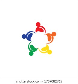 Plantilla de diseño de iconos comunitarios, de red y sociales
