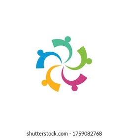 Community, network and social icon design template