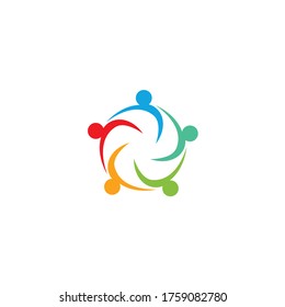 Community, network and social icon design template