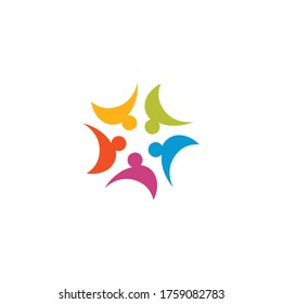 Community, network and social icon design template