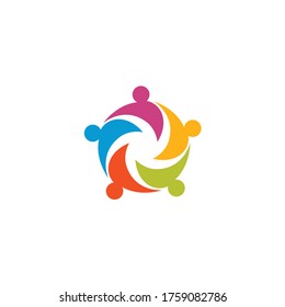 Community, network and social icon design template