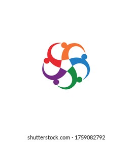 Plantilla de diseño de iconos comunitarios, de red y sociales